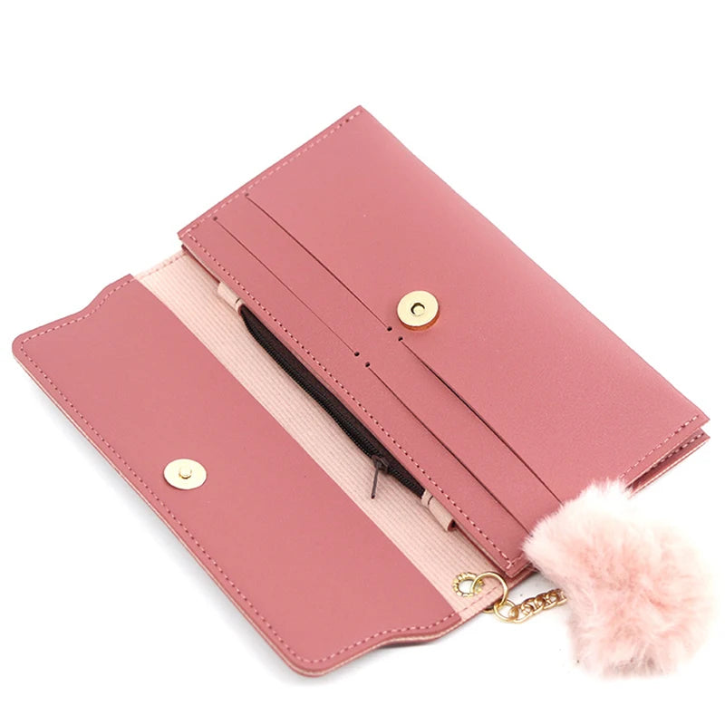 Butterfly PU Leather Wallet – Women’s Designer Clutch with Card & Phone Pocket