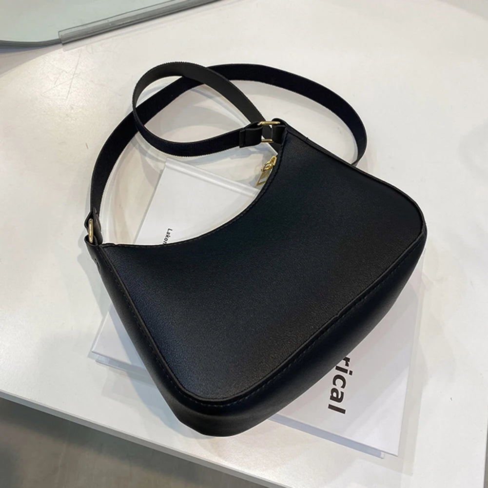 Solid Color Shoulder Bag