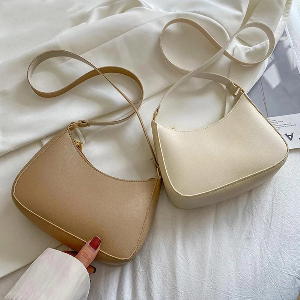 Retro PU Underarm Hobo Purse