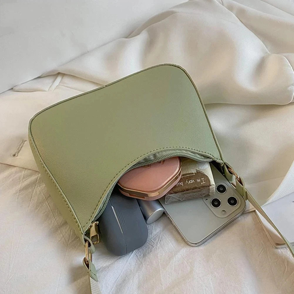 Retro PU Underarm Hobo Purse