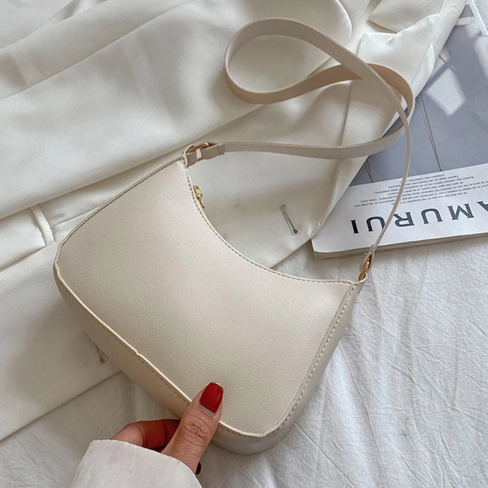 Retro PU Underarm Hobo Purse