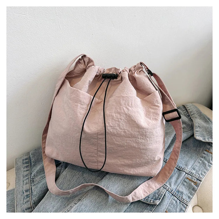 Drawstring Crossbody Hobo