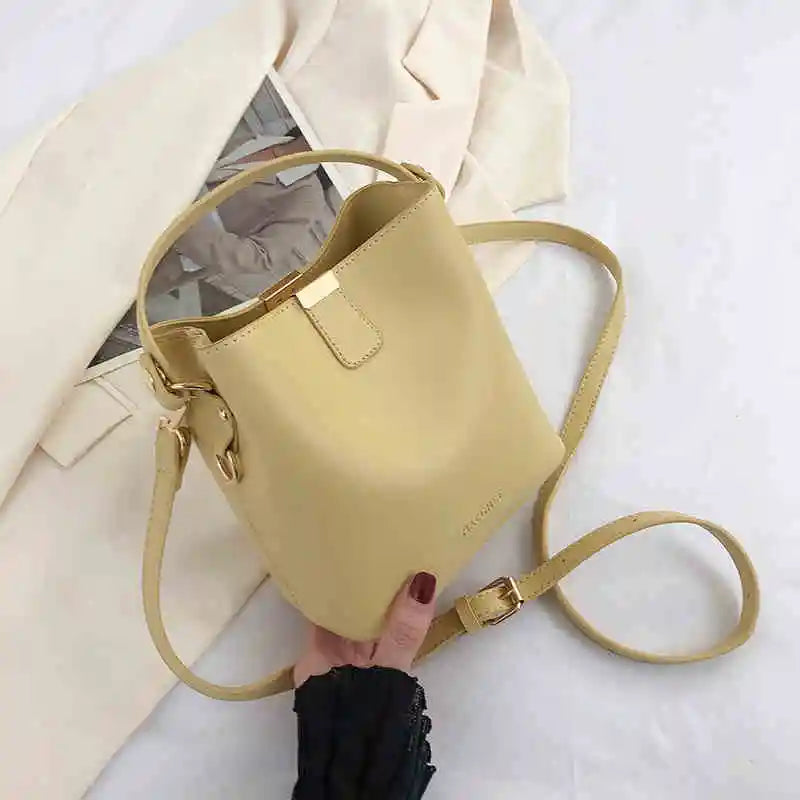 High-End Solid PU Shoulder Mini Bag