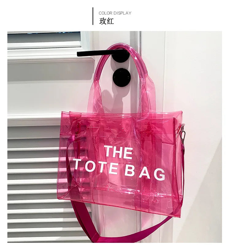 Transparent Tote – Trendy, Spacious & Designer-Inspired