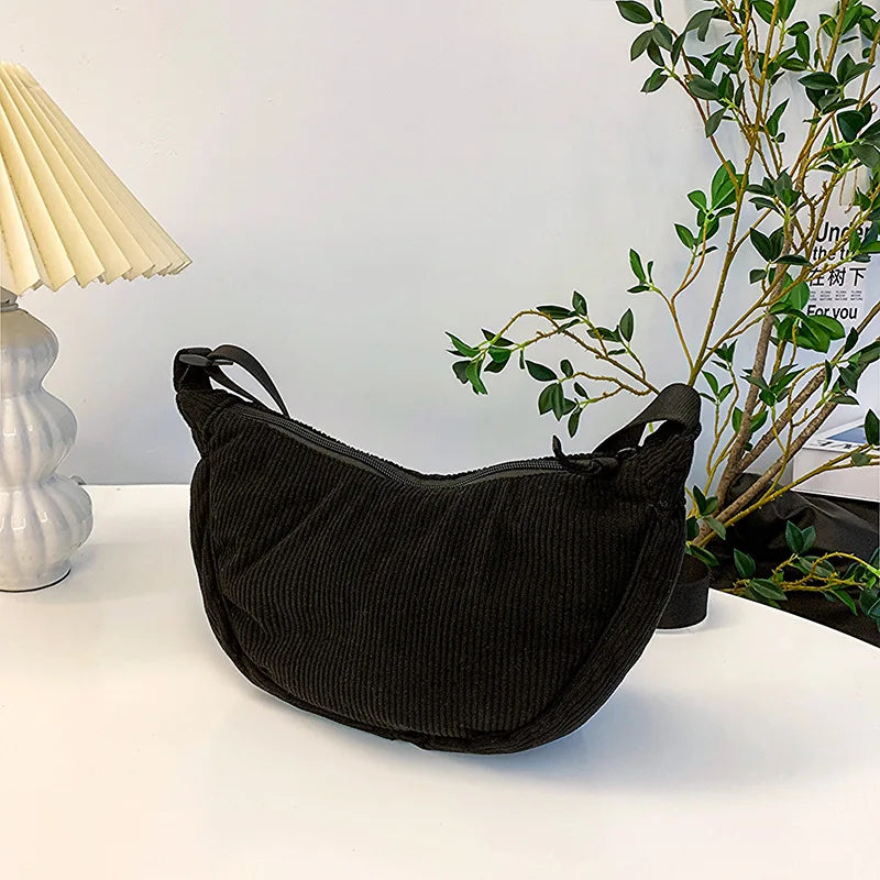 Corduroy Hobo Crossbody