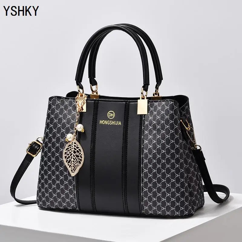 New Bucket Bag – Large-Capacity Patterned Shoulder & Crossbody Handbag for Women