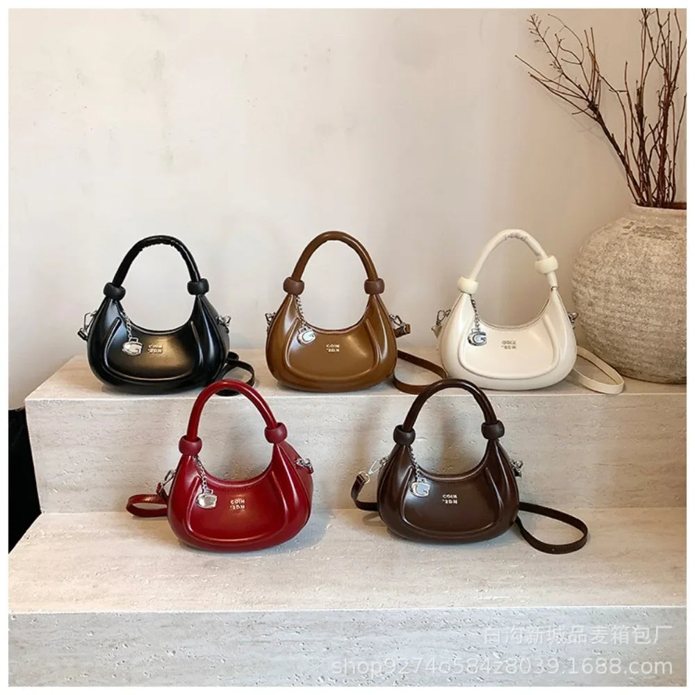 Low-Key Luxury Crescent Bag – High-End Summer Underarm & Shoulder Messenger