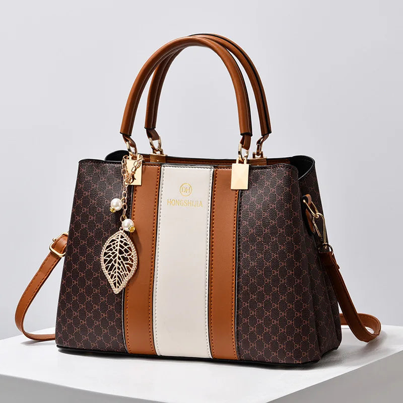 New Bucket Bag – Large-Capacity Patterned Shoulder & Crossbody Handbag for Women