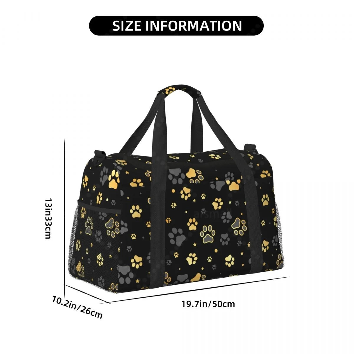 Dog Paw Travel Tote – Lightweight, Durable & Spacious Handbag for Daily Use
