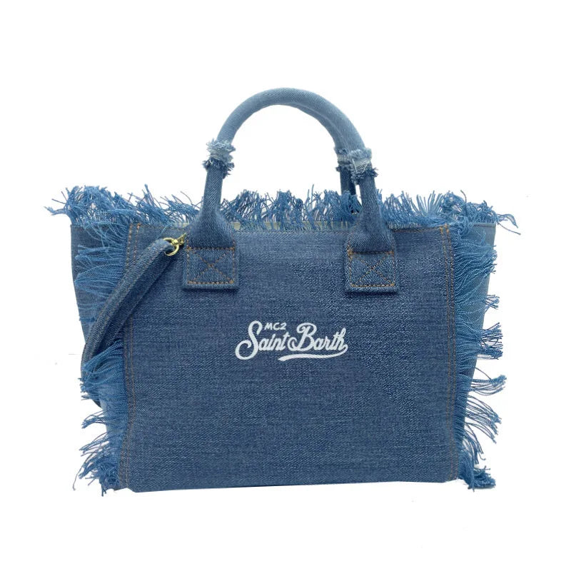 Handmade Tassel Tote – Large Capacity Cowboy Shoulder Bag for Travel & Beach