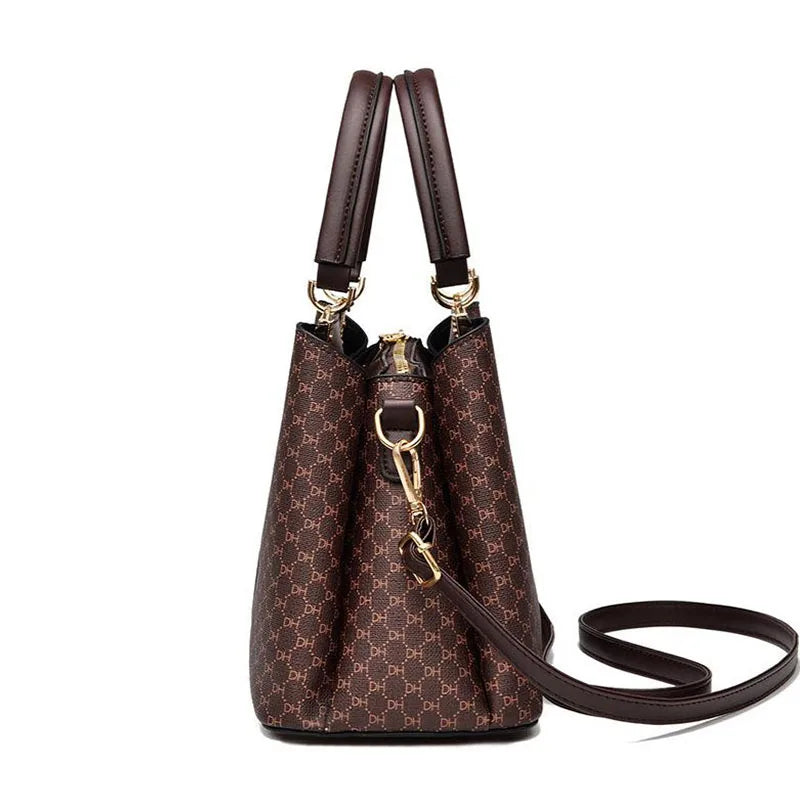 New Bucket Bag – Large-Capacity Patterned Shoulder & Crossbody Handbag for Women