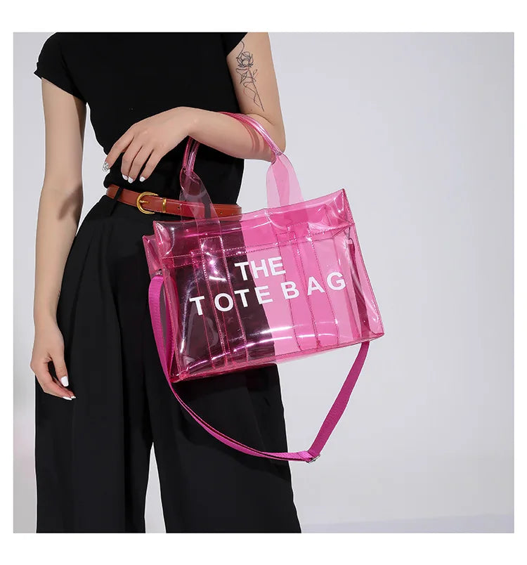 Transparent Tote – Trendy, Spacious & Designer-Inspired