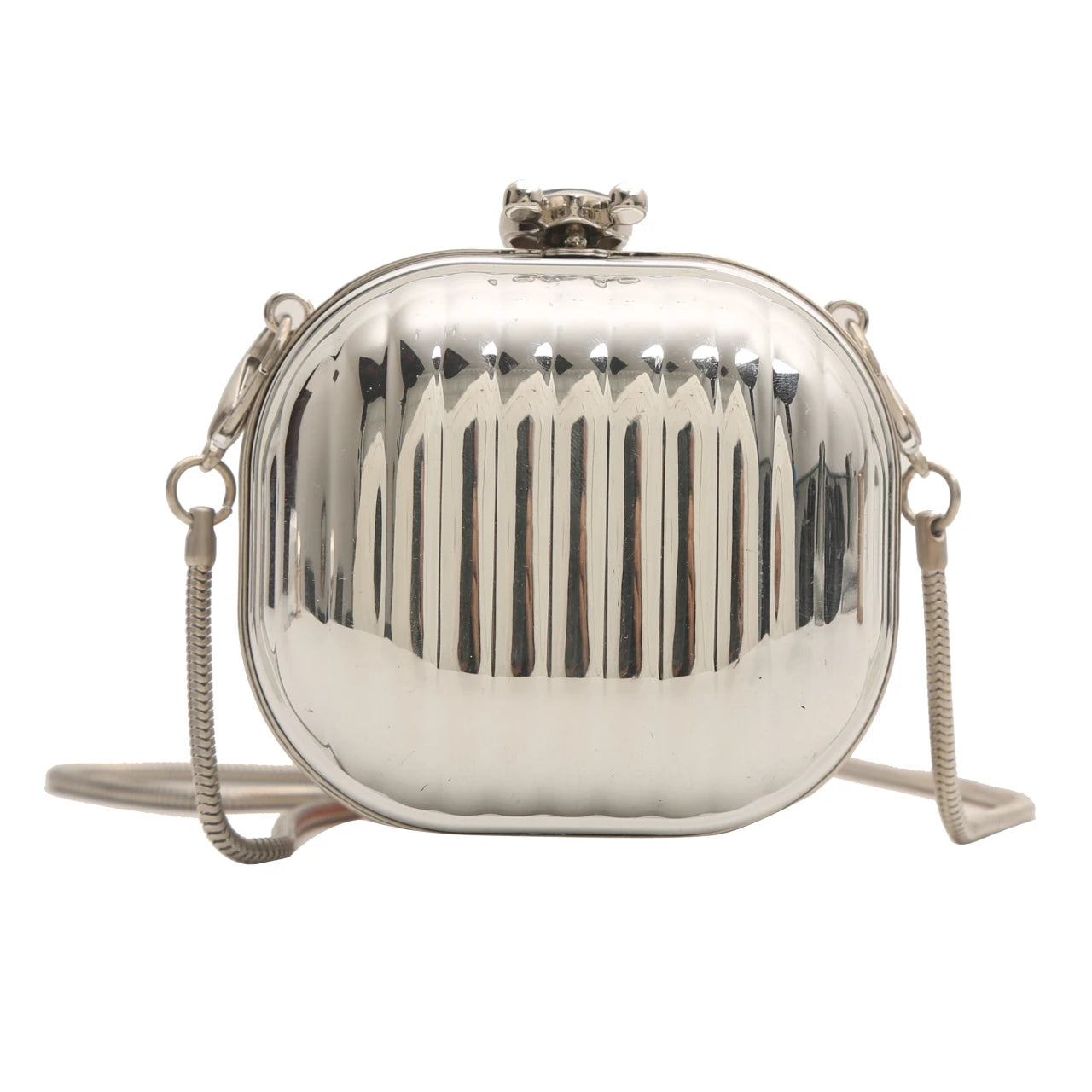 Golden Acrylic Mini Bag – Fashion Chain Shoulder Handbag for Dinner & Events