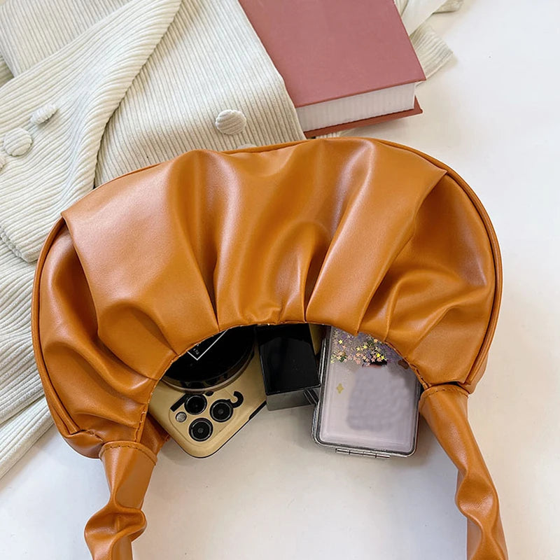 Stylish Pleated Handbag – Elegant & Modern