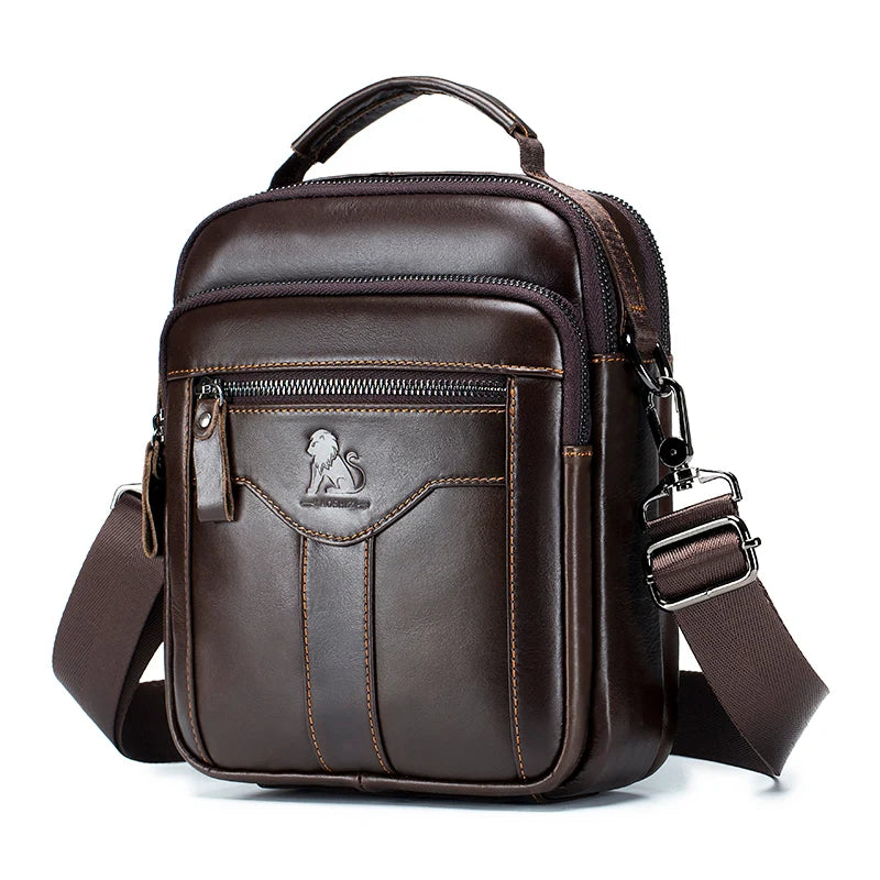 Classic Retro Men’s Cowhide Crossbody Bag