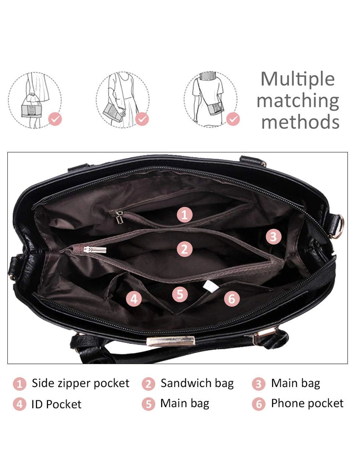 Pahajim Fashion Tote – Chic Shoulder & Top Handle Satchel