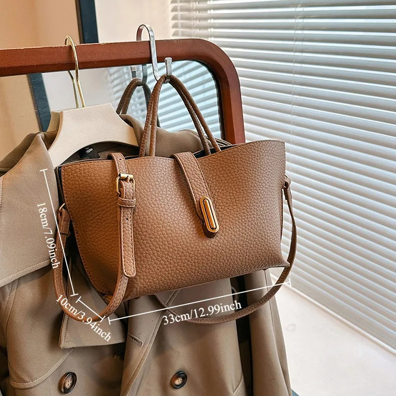 Lychee Leather Tote – Chic, Versatile & Effortlessly Stylish