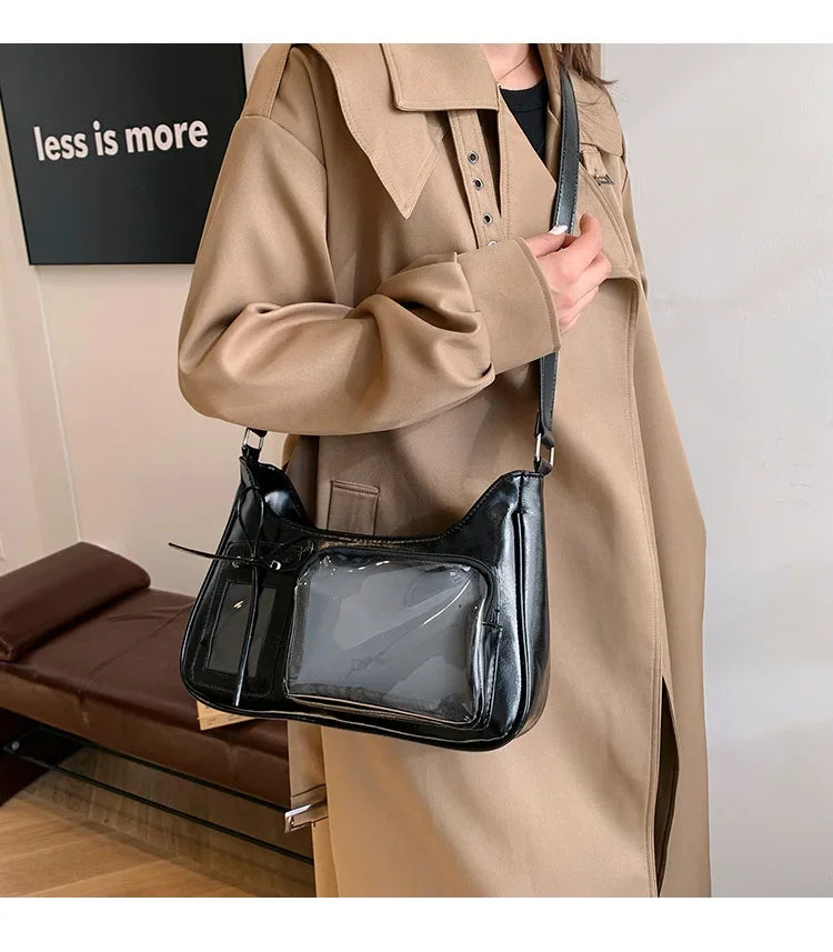 Y2K Transparent Ita Bag
