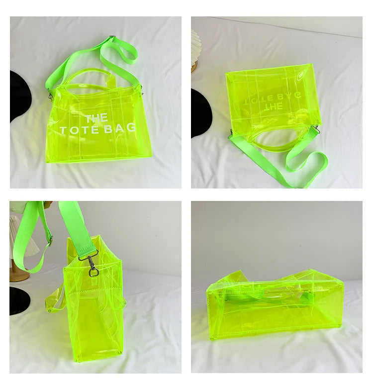 Transparent Tote – Trendy, Spacious & Designer-Inspired