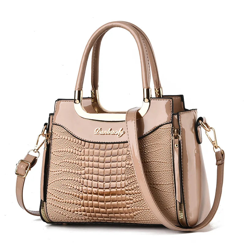 Luxury Patent Croc Bag – Chic Bucket Style & Designer Shine