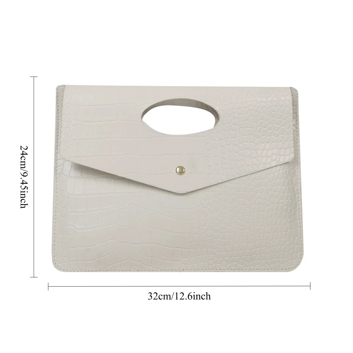 Crocodile Pattern Clutch – Elegant Tote & Handbag for Office, Dinner & Giftin