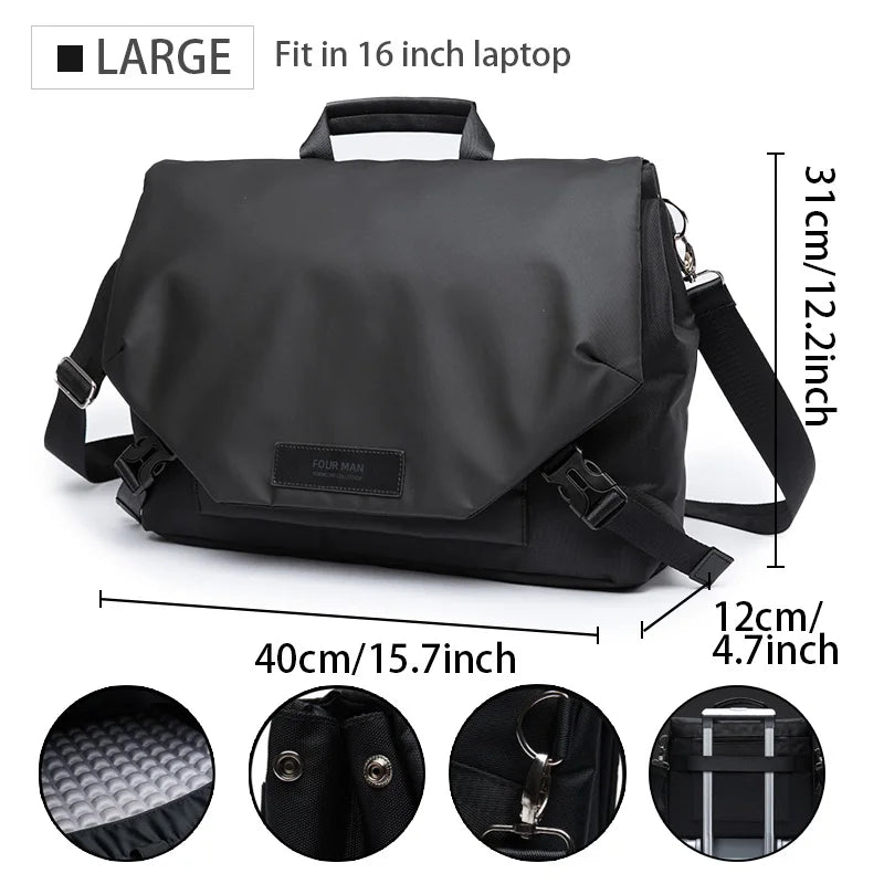 Waterproof Oxford Sling – Sleek Business Crossbody Bag