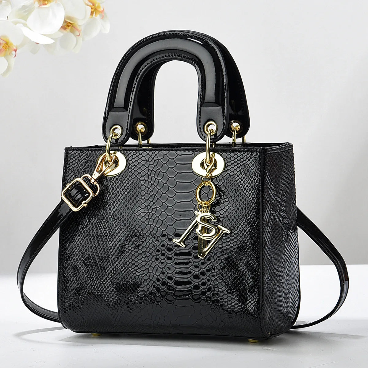 Large-Capacity Shoulder Bag – Patterned Crossbody & Bucket Handbag for Women