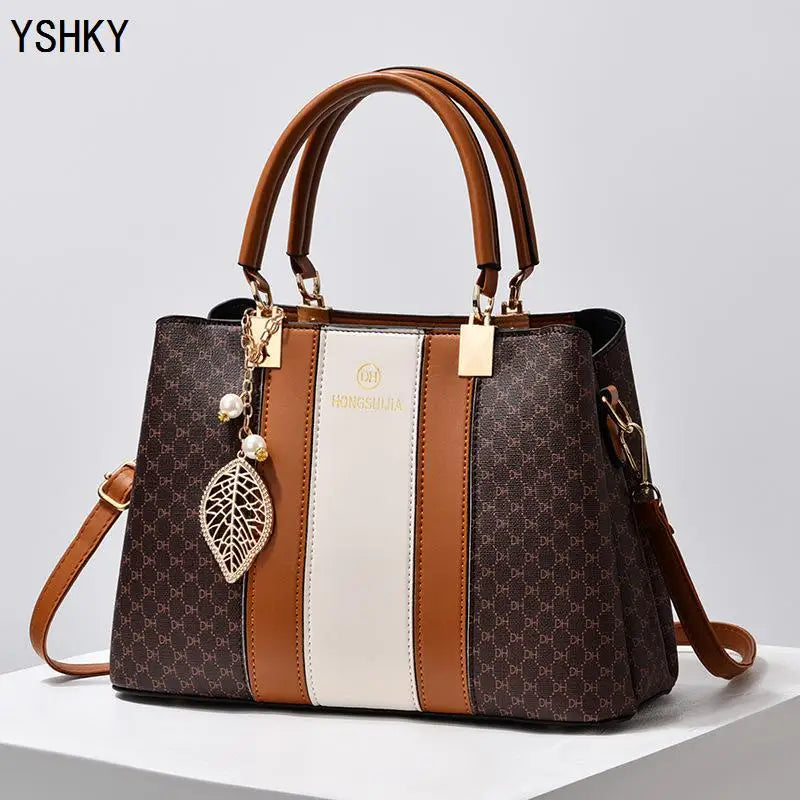 New Bucket Bag – Large-Capacity Patterned Shoulder & Crossbody Handbag for Women