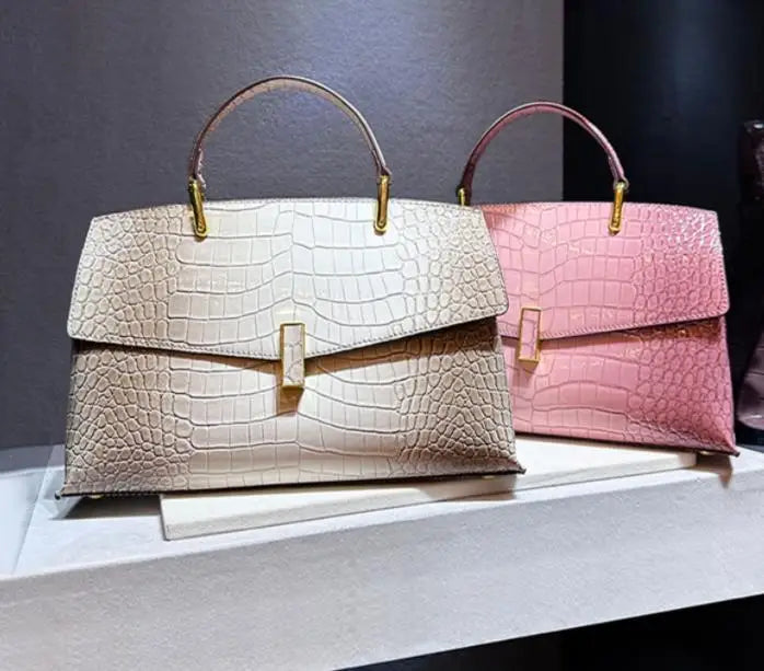Luxury Crocodile Pattern Shell Bag – Women’s Fashion Top Handle & Crossbody Handbag