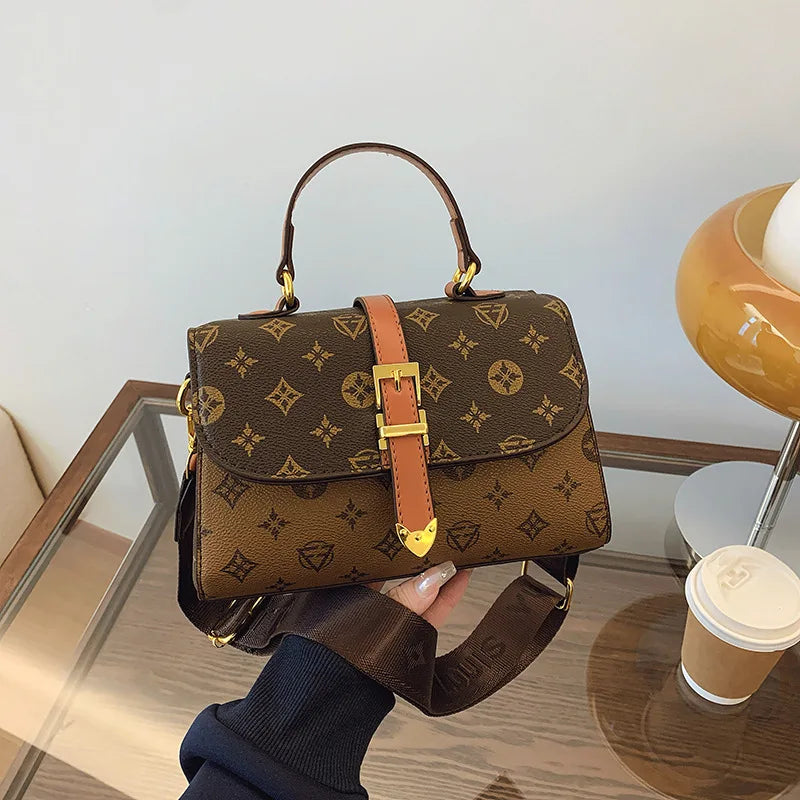 Retro Fashion Crossbody – High-End Small Square Shoulder & Handheld Bag for Women