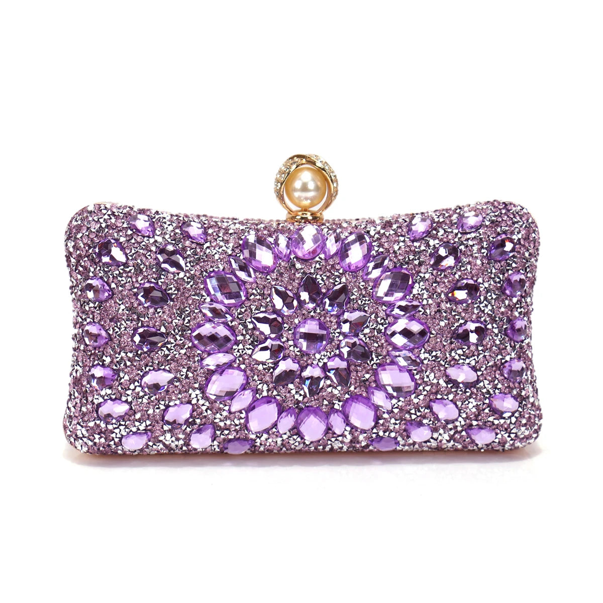 Acrylic Rhinestone Evening Clutch – Glam Party & Wedding Shoulder Bag