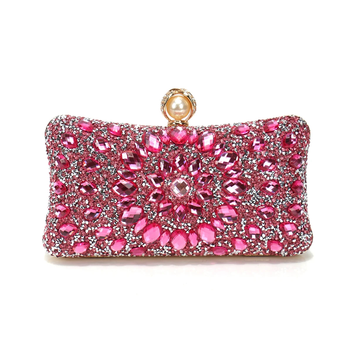 Acrylic Rhinestone Evening Clutch – Glam Party & Wedding Shoulder Bag