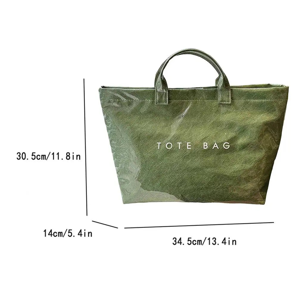 Large Capacity Tote – Chic, Durable & Commute-Ready"