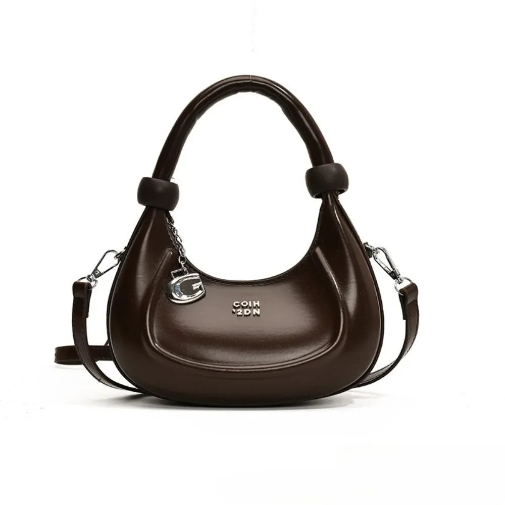 Low-Key Luxury Crescent Bag – High-End Summer Underarm & Shoulder Messenger