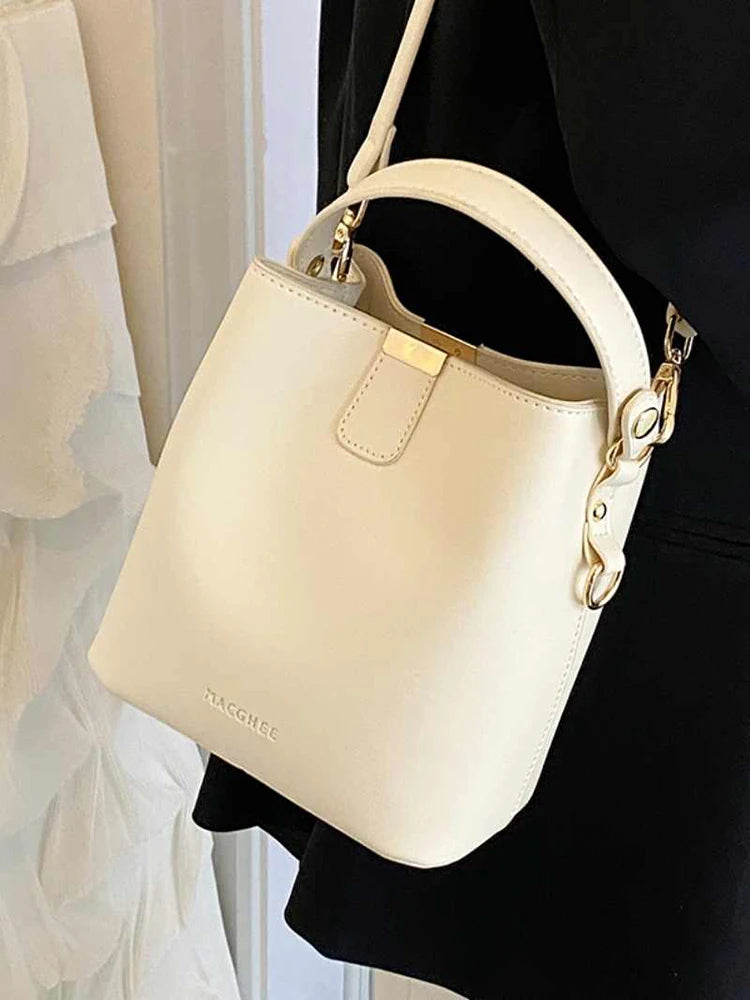 High-End Solid PU Shoulder Mini Bag