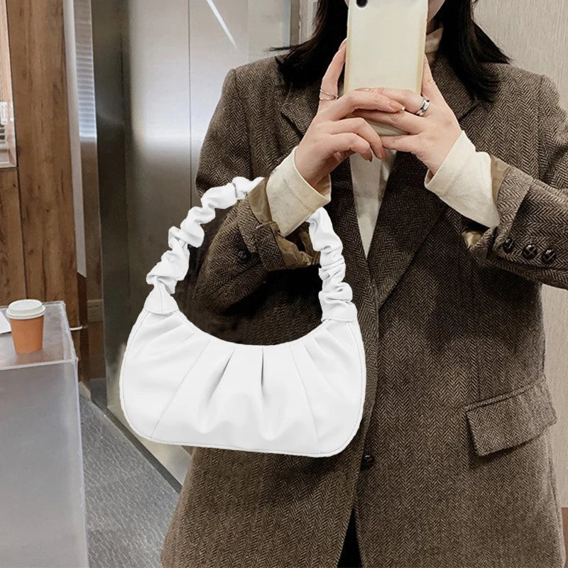 Stylish Pleated Handbag – Elegant & Modern