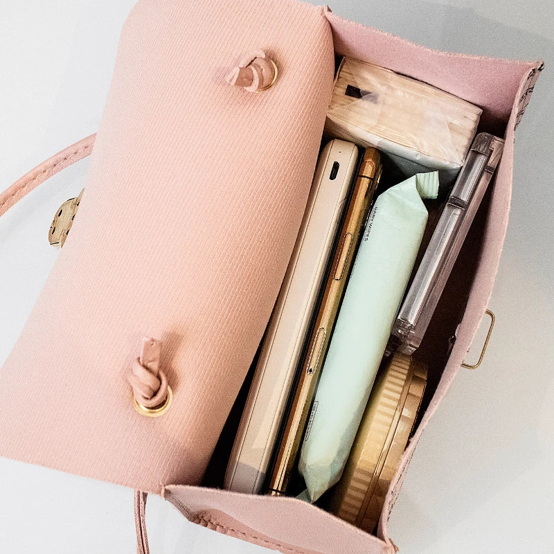 Retro Printed Mini Bag – Niche Square Shoulder & Crossbody for Women