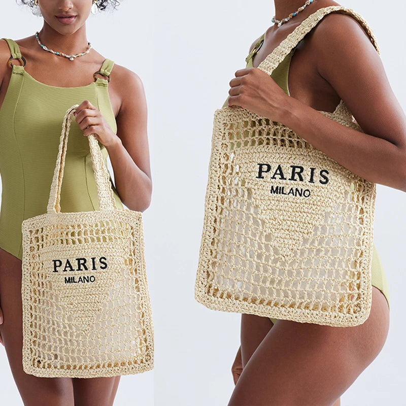 Handwoven Straw Tote – Chic, Spacious & Perfect for Summer