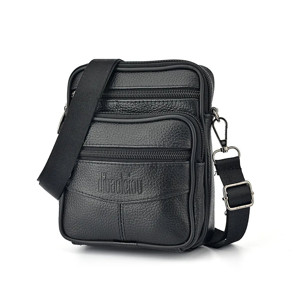 Genuine Leather Multi-Purpose Crossbody for Men
