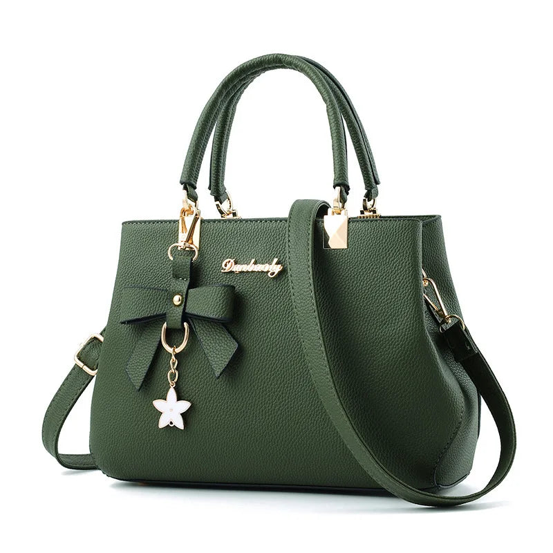Yogodlns Floral Pendant Bag – Chic Shoulder & Office-Ready Tote