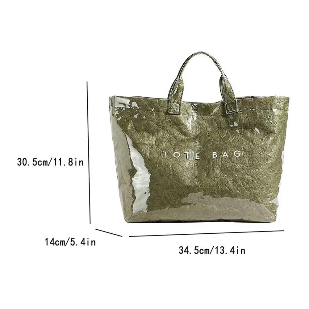 Large Capacity Tote – Chic, Durable & Commute-Ready"