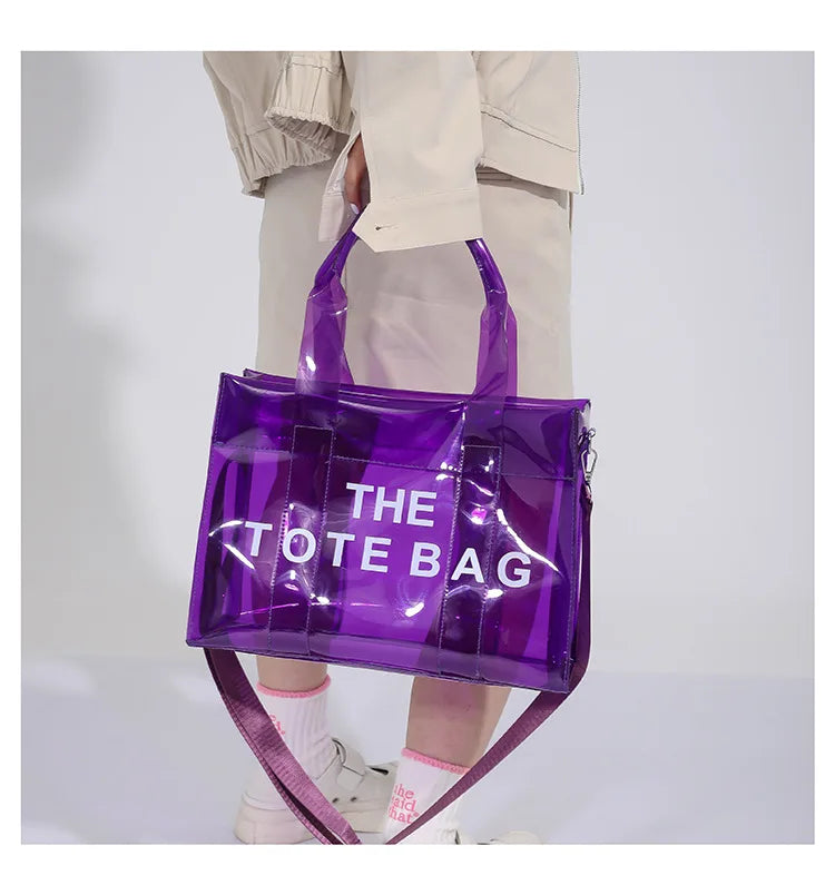 Transparent Tote – Trendy, Spacious & Designer-Inspired