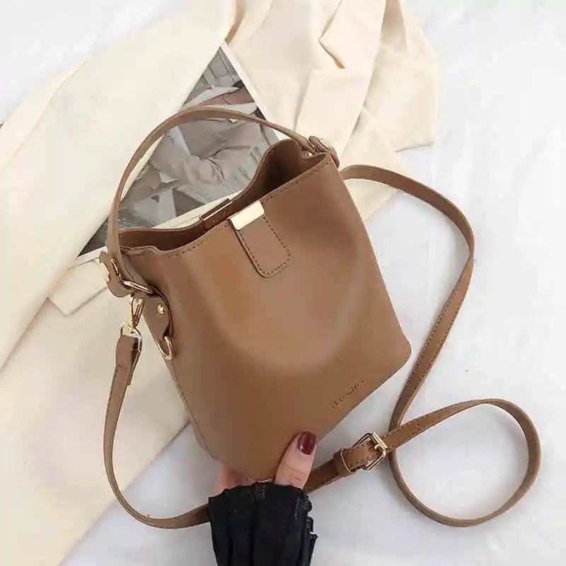 High-End Solid PU Shoulder Mini Bag