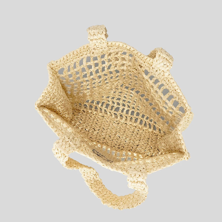 Handwoven Straw Tote – Chic, Spacious & Perfect for Summer