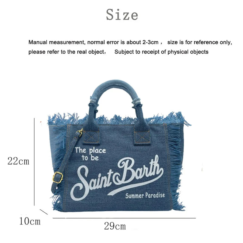 Handmade Tassel Tote – Large Capacity Cowboy Shoulder Bag for Travel & Beach
