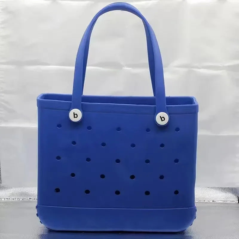 Large EVA Beach Tote – Jelly Style, Summer-Ready & Mom-Friendly