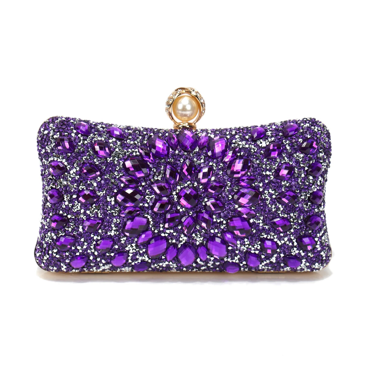 Acrylic Rhinestone Evening Clutch – Glam Party & Wedding Shoulder Bag