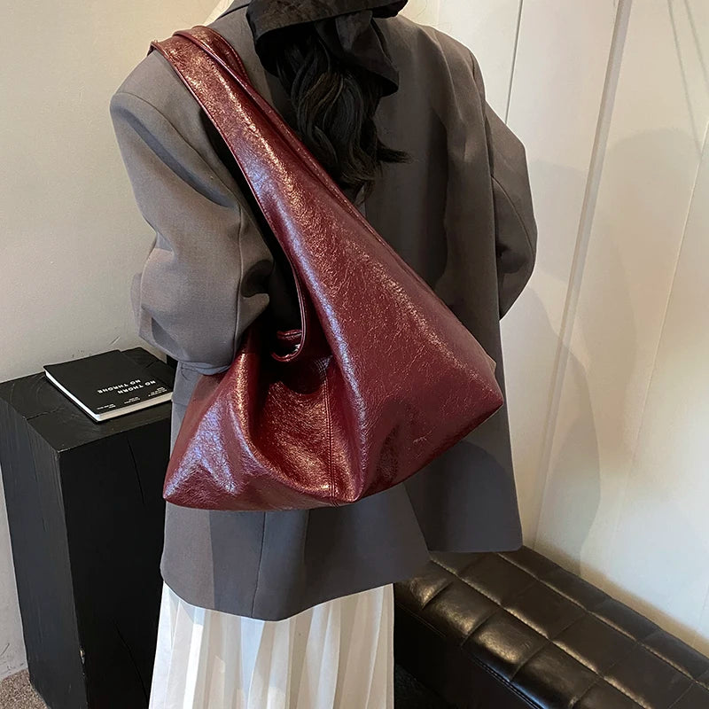 LEFTSIDE PU Shoulder Hobo
