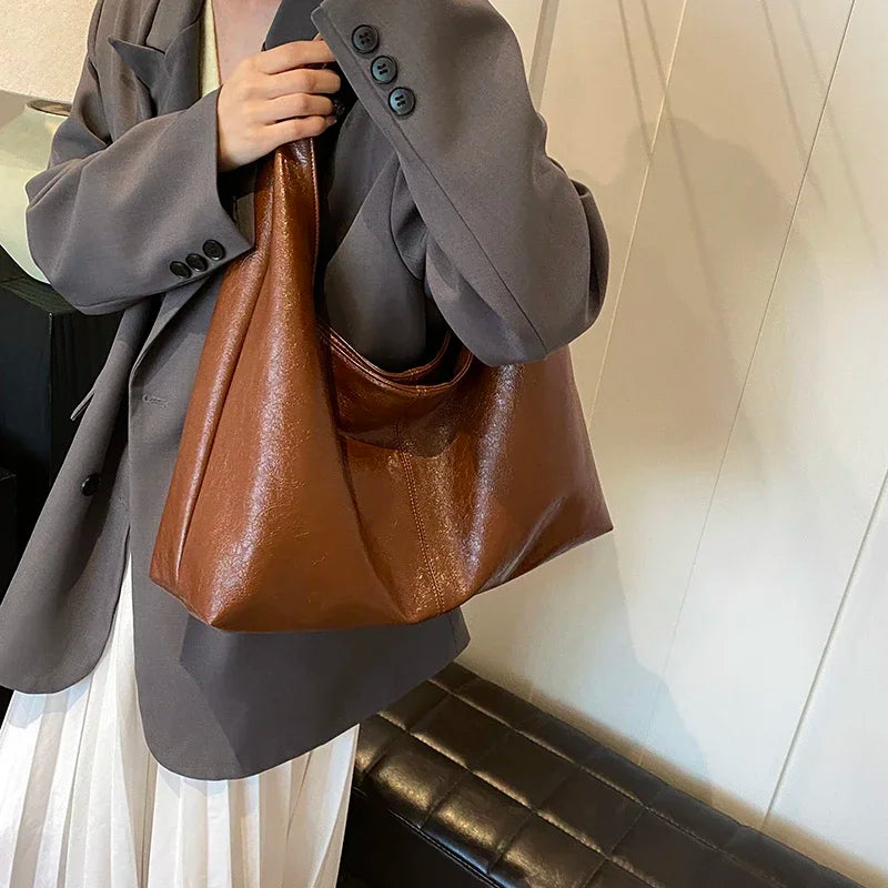 LEFTSIDE PU Shoulder Hobo