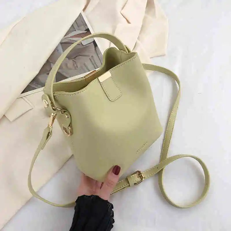 High-End Solid PU Shoulder Mini Bag